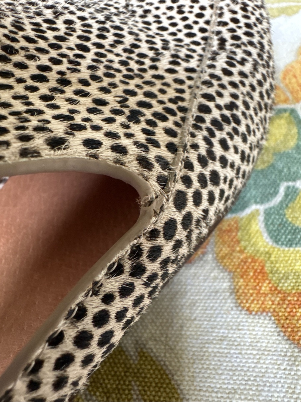 Madewell The Frances Loafer Mules Slides Women’s Size 8 Painted Calf Pattern - Picture 10 of 10